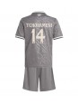 Billige Real Madrid Aurelien Tchouameni #14 Tredjedraktsett Barn 2024-25 Kortermet (+ Korte bukser)